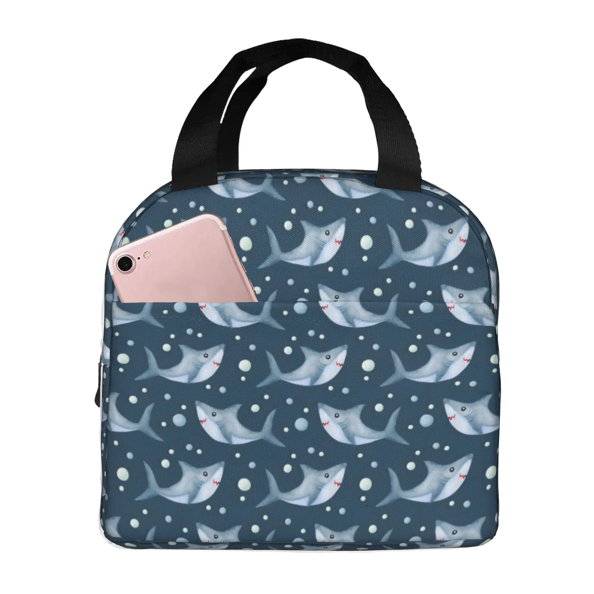 bolsa-termica-para-almoco-com-estampa-de-tubarao-em-aquarela-azul-lancheira-termica-com-estampa-de-animal-do-oceano-monocromatica-para-mulheres-para-escritorio-de-adultos