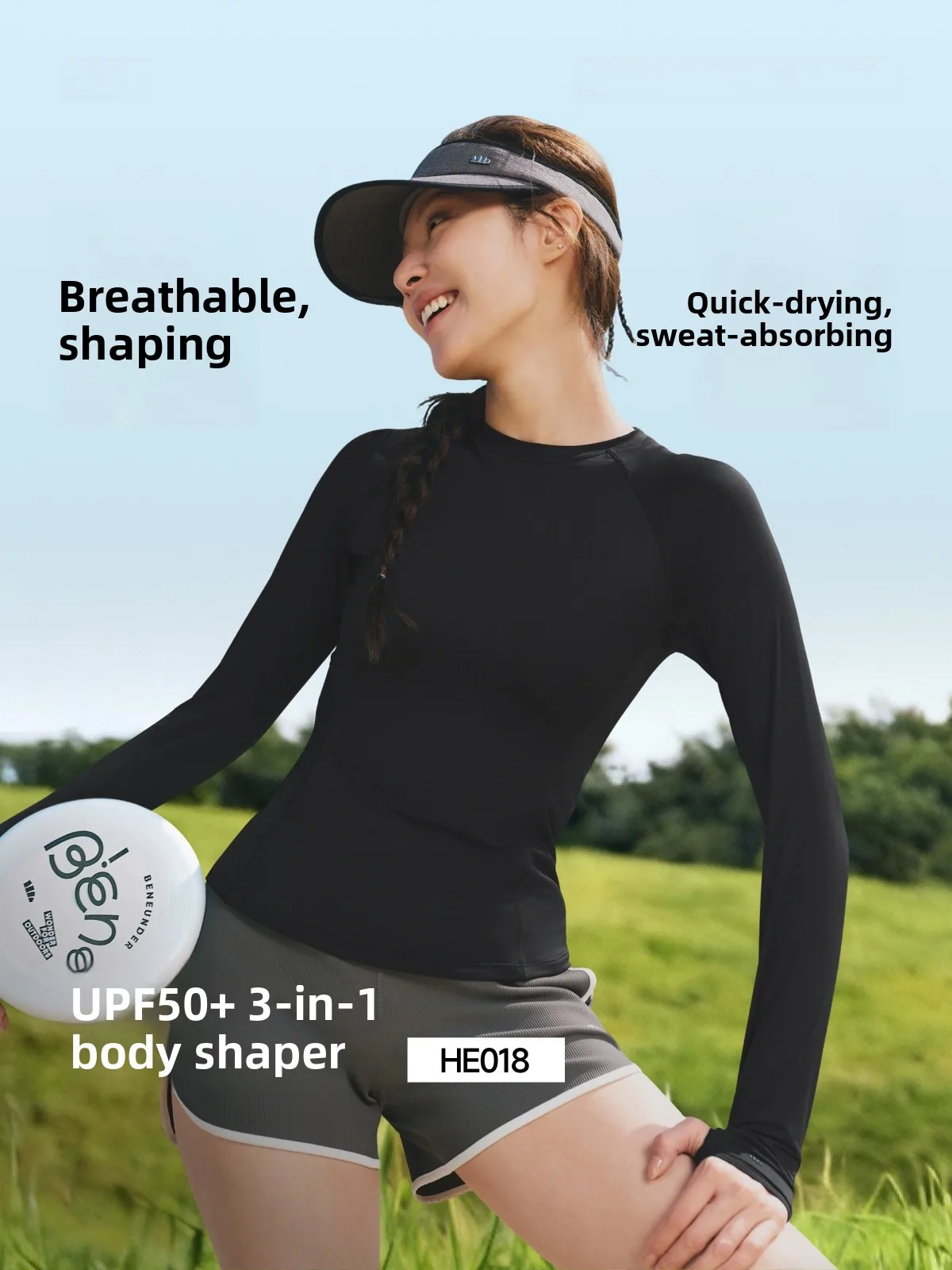 

Женская футболка для активного отдыха с длинным рукавом, быстросохнущая, дышащая, комфортная, из нейлона и лайкры, летняя одежда