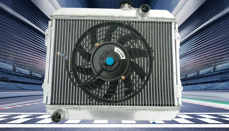 For TOYOTA COROLLA KE30 KE38 KE55 KE70 1974-1985 Aluminum Radiator+fan AT/MT 1975 1976 1977 1978 1979 1980 1981 1982 1983 1984