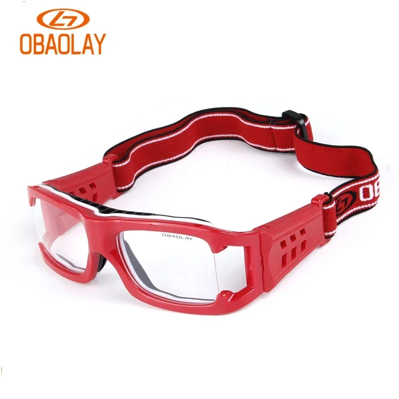 OBAOLAY Durable Sports Glasses Prescription Basketball Glasses Full Frame Basketball Glasses Professional Basketball Eyewear