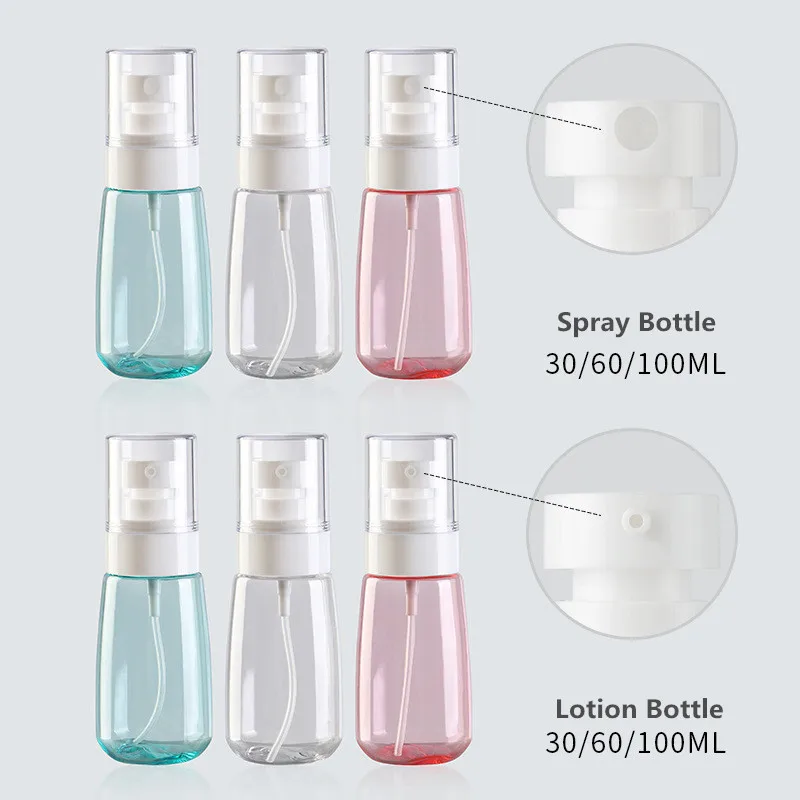زجاجة ضغط فارغة محمولة ، زجاجة موزع مستحضرات تجميل للسفر ، بخاخ غسول ، كحول جل الاستحمام ، 30 60 80 #4