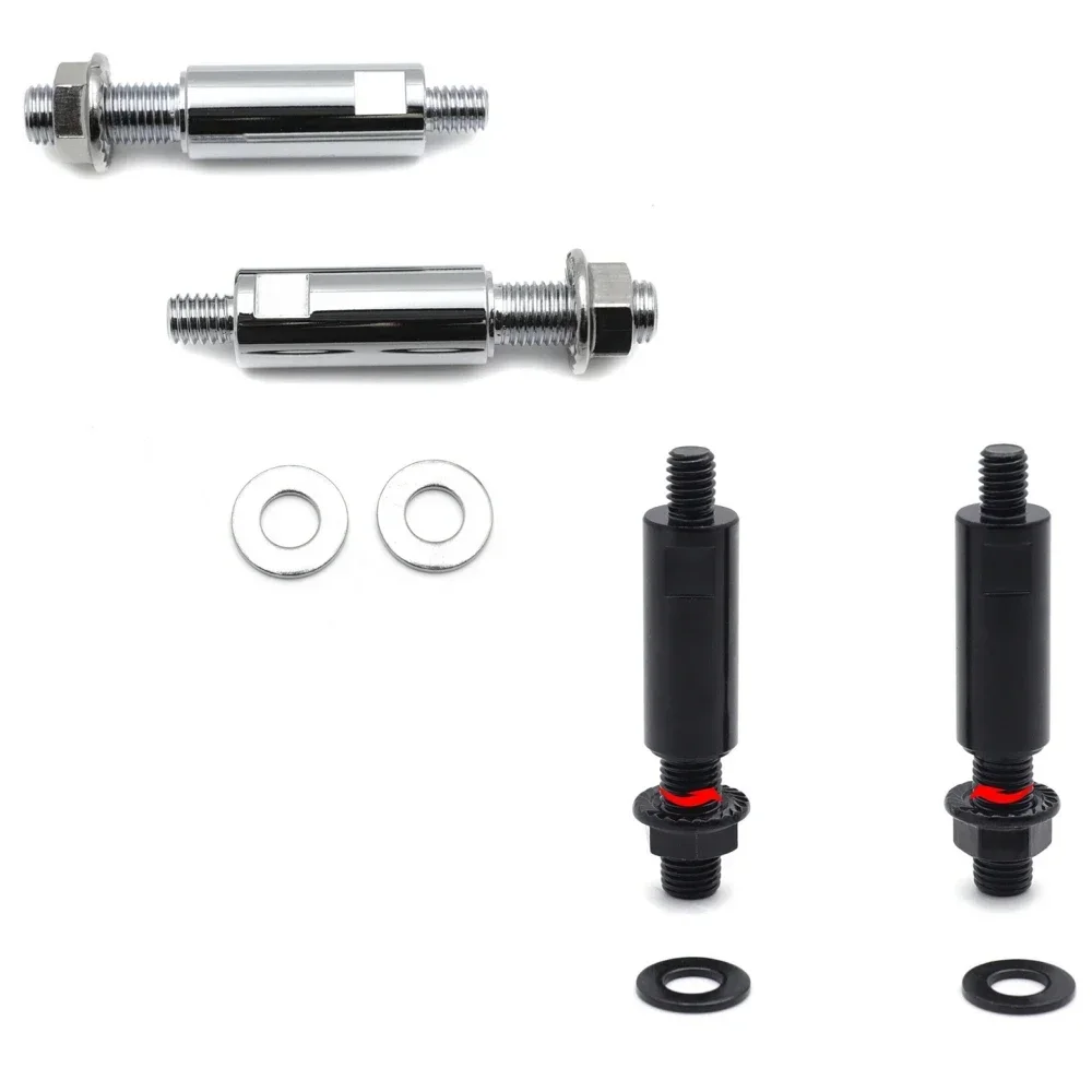 

Black/Chromed 1-1/2" Clockwise&Counter-clockwise Raised Mirror Adapters For Ducati Yamaha Aftermarket Motorcycle Parts