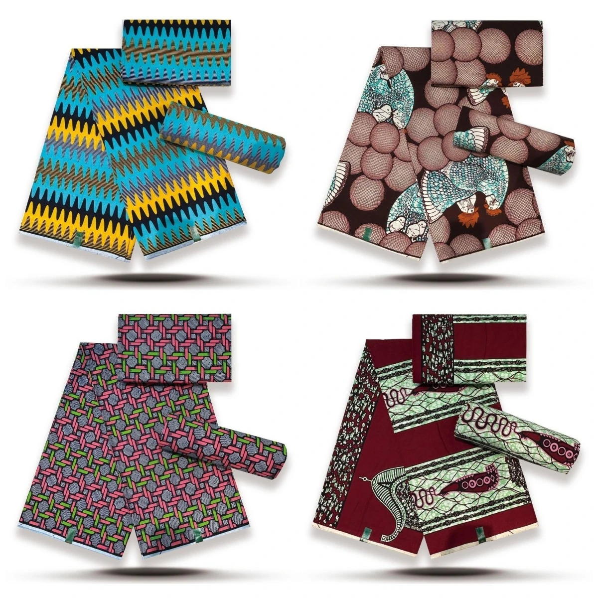 

Soft 6yards African Wax Prints Fabric Guaranteed Veritable Real Wax Ankara Wax 100% Cotton Fabric for Party Dress YG5-1024-2