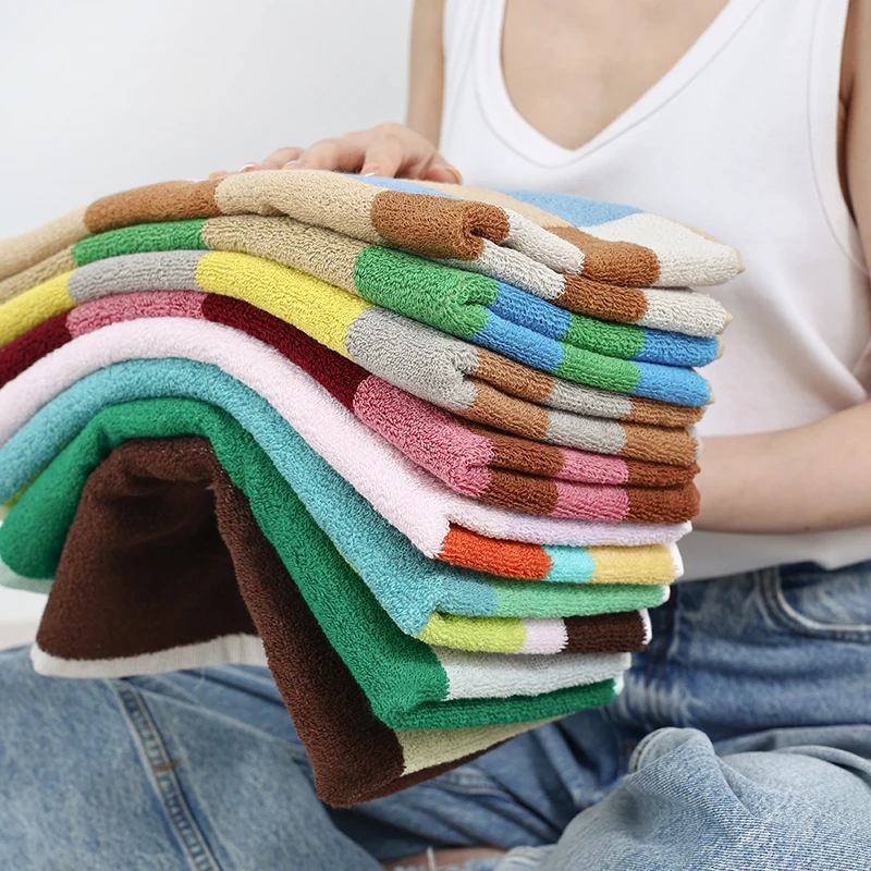 New Lllustration Series Yarn-Dyed Towels For Home Use For Boys And Women, Adult Absorbent Bath Towels, B&B Face Towels