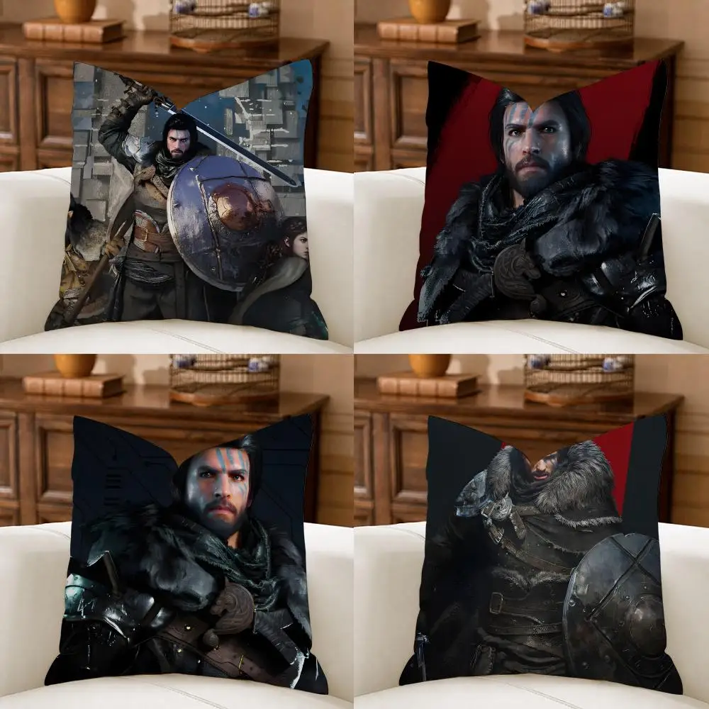 Video Game C-Crimson Desert Cushion Cover Organic Linen Square Pillow Case Durable Non-Allergenic And Kind To Skin