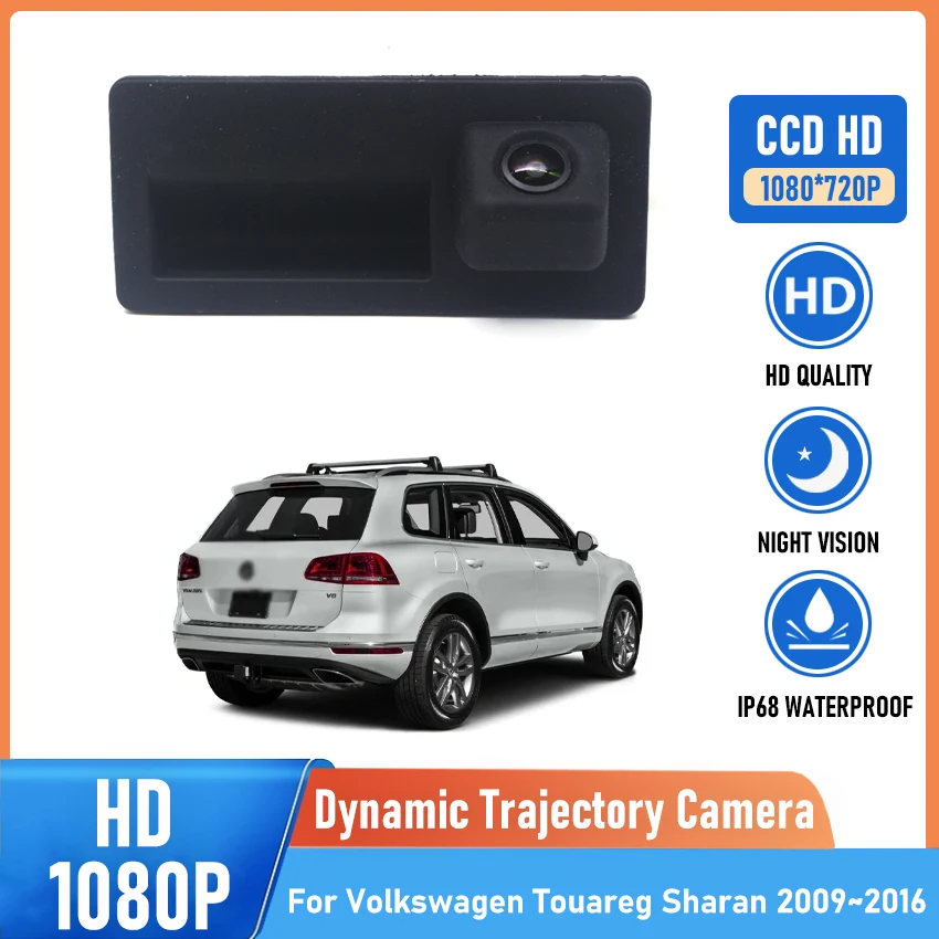 

CCD HD Car Trunk Handle Parking Rear View Backup Camera For Volkswagen Touareg Sharan 2009 2010 2011 2012 2013 2014 2015 2016