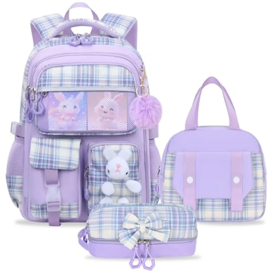 

NSEQB Girls Backpack SetCute School Backpack For Girls s Schoolbag For Elementary Primary
