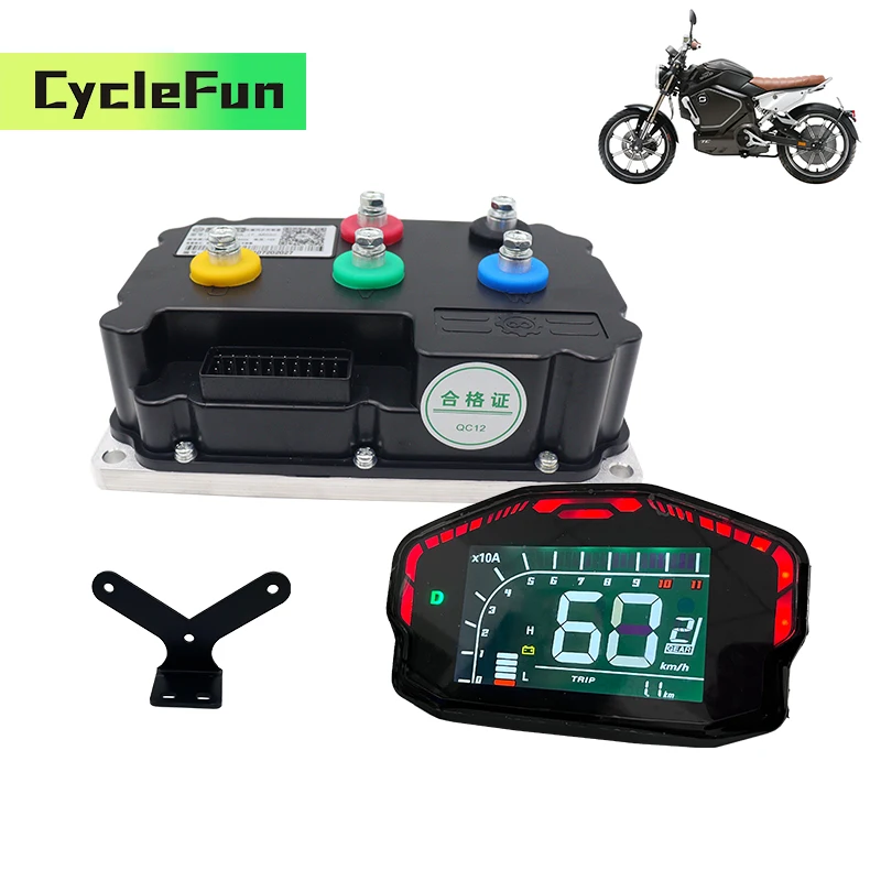 

Контроллер синусоидальной волны FarDriver ND72360 2,4–4 кВт BLDC 190A с дисплеем DKD для комплектов для переоборудования электрических мотоциклов и скутеров