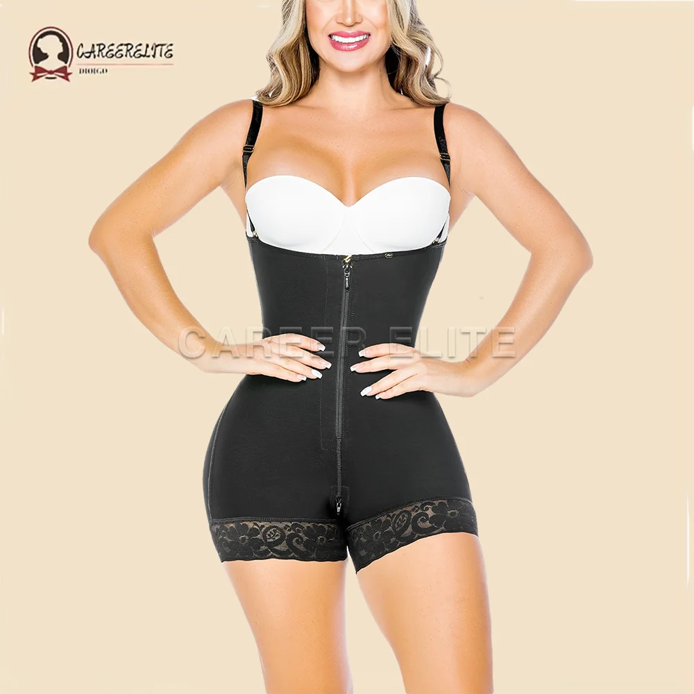 

Women Colombian Shaperwear Waist Trainer Open Bust Body Shaper Slimming Sheath Corset Girdle Butt Lifter Bodysuit Compression