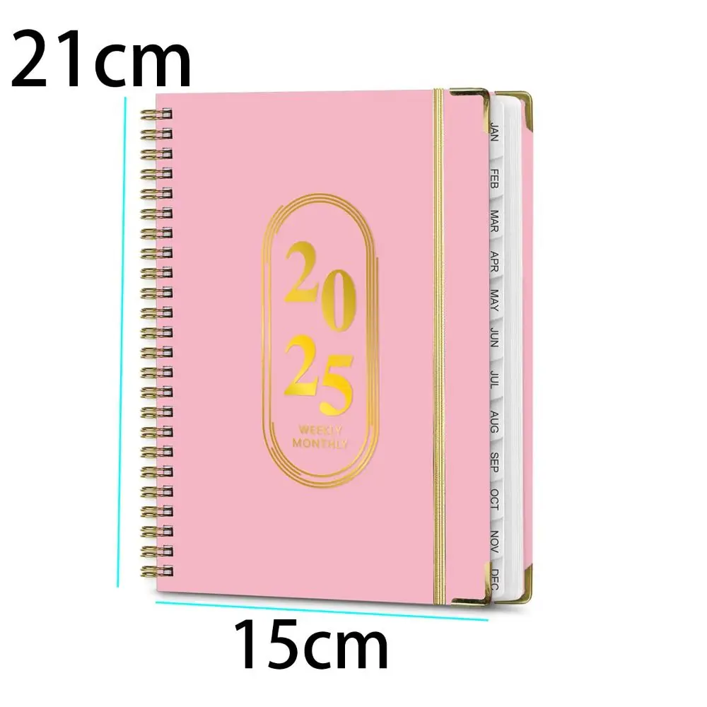 Time Organizer A5 2025 Agenda Planner Notebook 71 Pages Paper 2025 Journal Notebooks Creative Thicken 365 Days Notepad School