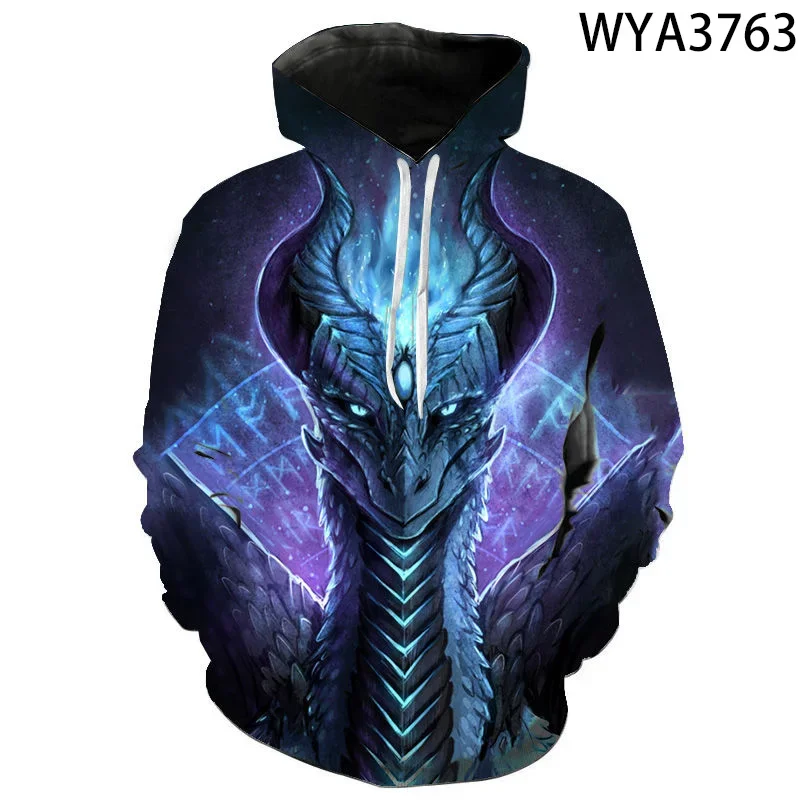 China Dragon 3D Print Hoodies Men Women Children Streetwear Sweatshirts Long Sleeve Tops Boy Girl Kids Cool Pullover