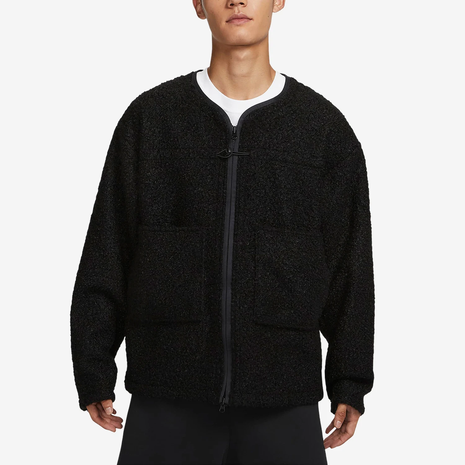 Nike genuine Women's Casual Warm Fleece Zipper Jacket FB7411-010