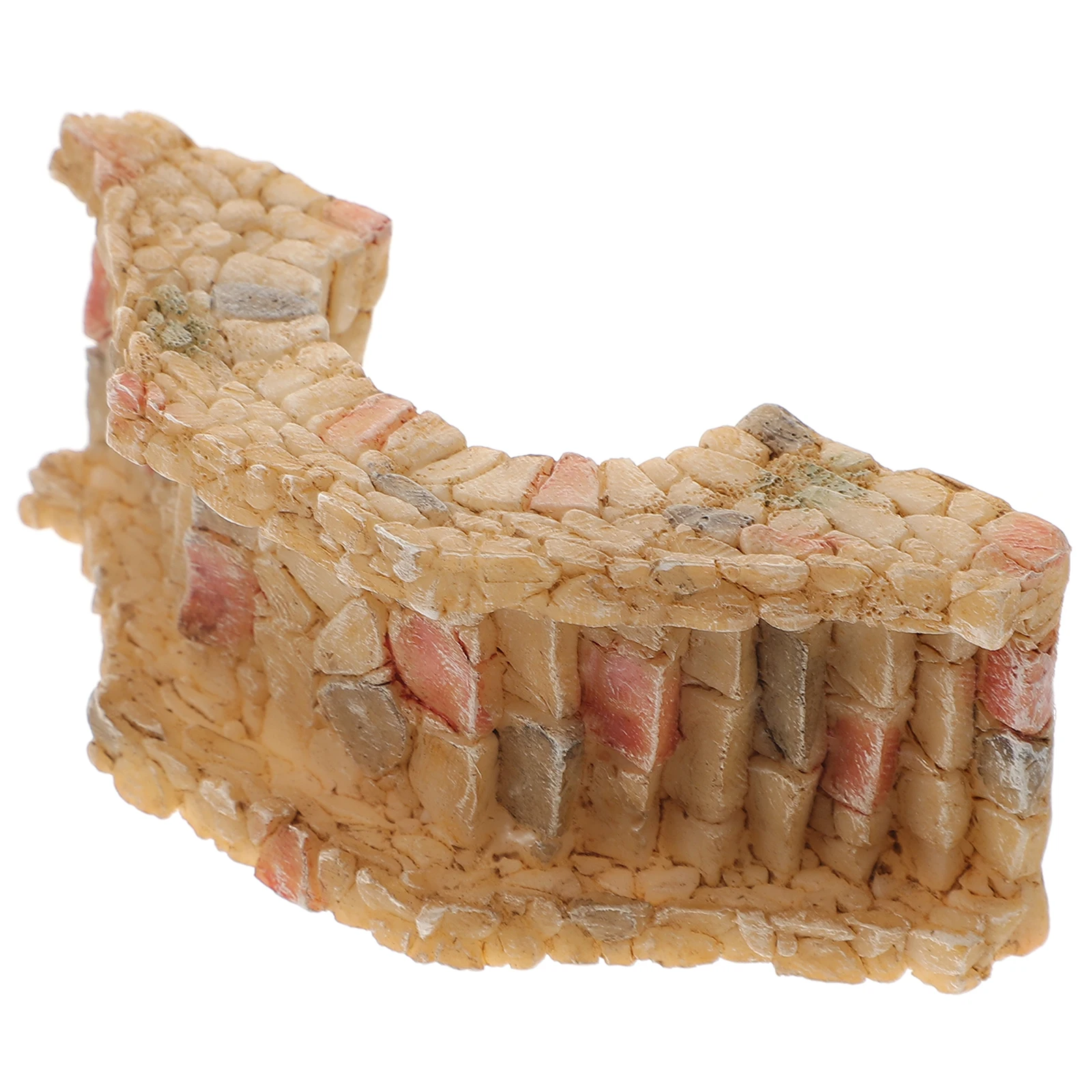 

Miniature Bridge Resin Craft Landscape Adornments Durable Statue for Balcony Yard Garden Mini Artificial Decor Gardening