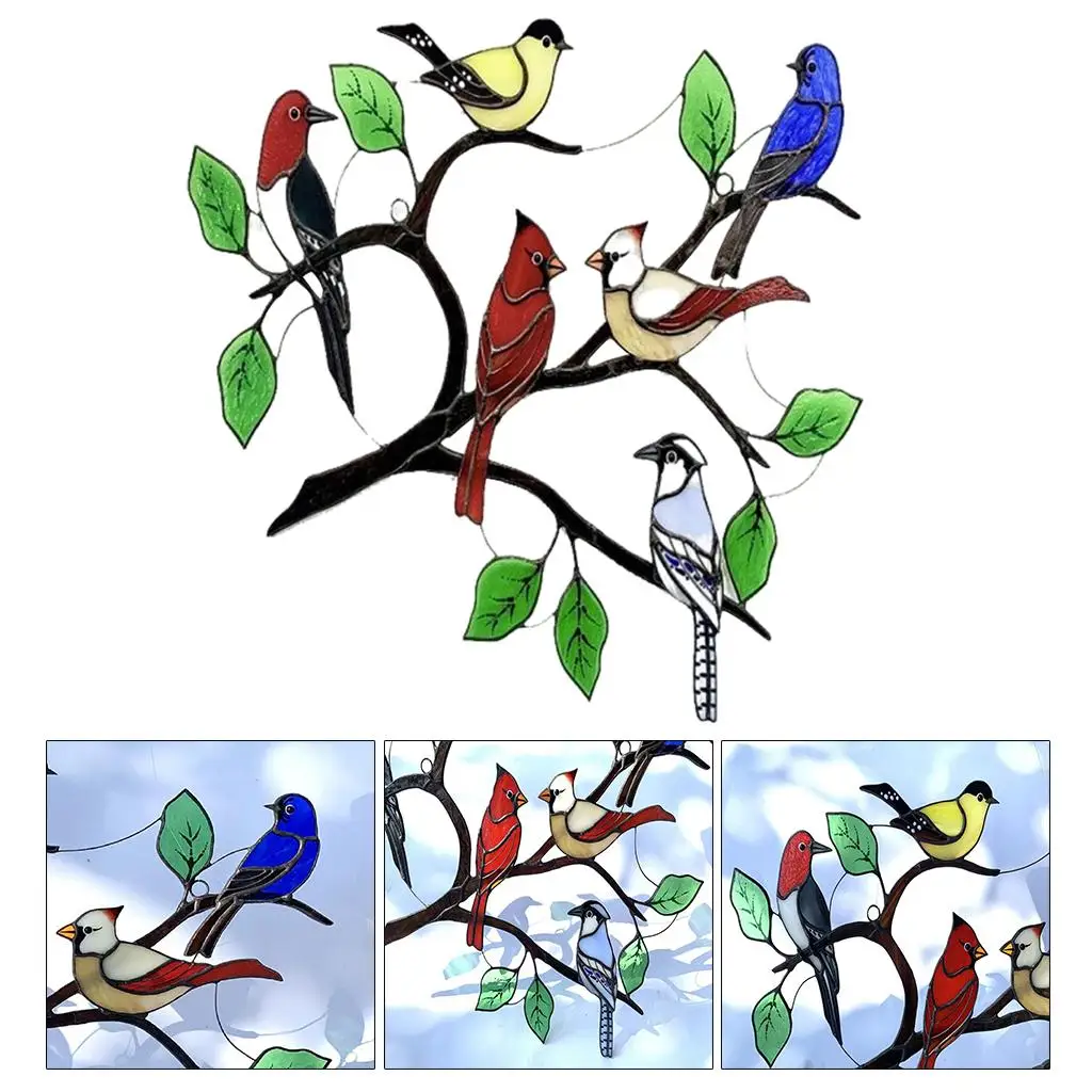 

Suncatcher Bird Effect Window Garden Hanging Gifts for Home Garden