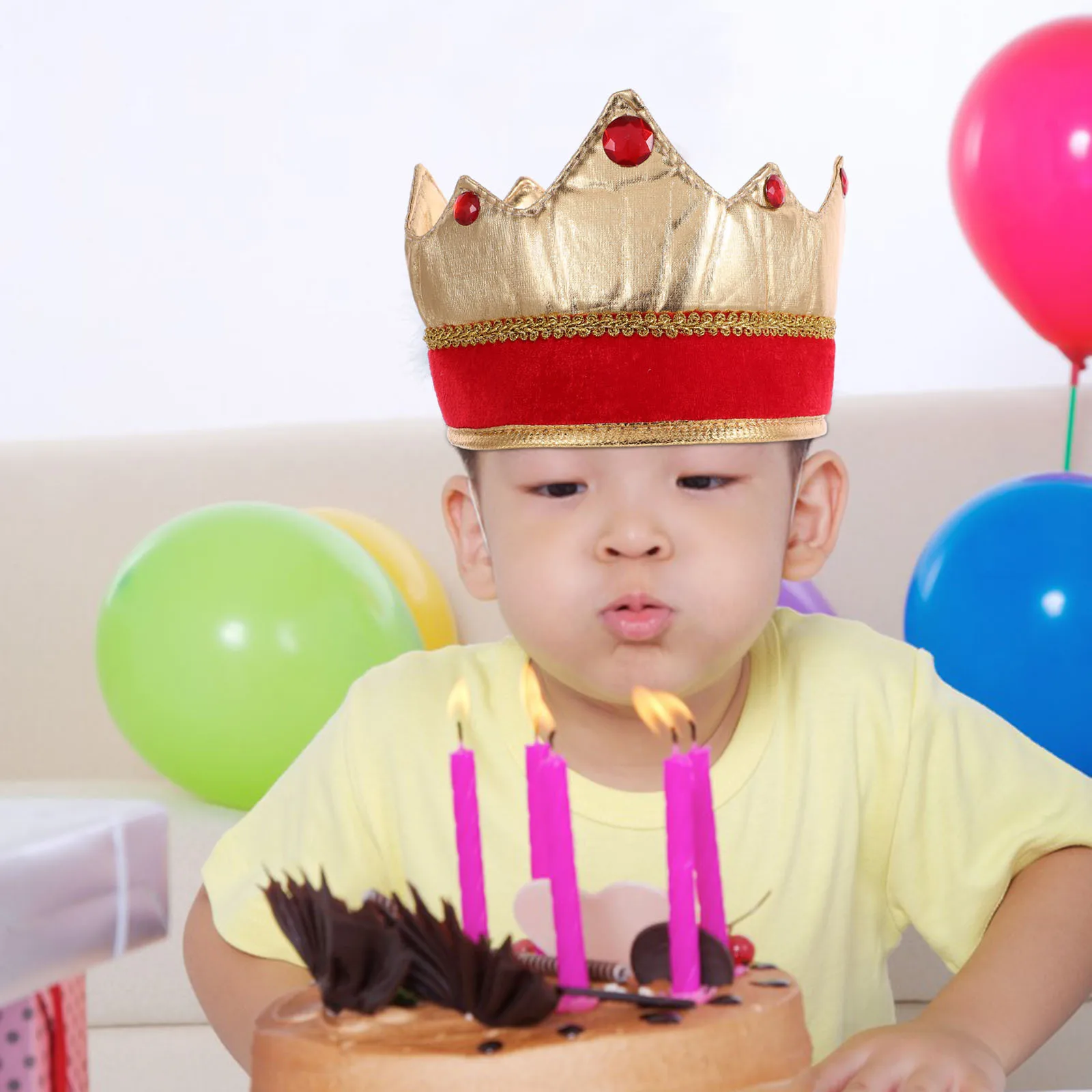 قبعة الملك القماشية التأثيرية، قبعة لعب الأدوار المزخرفة، ملحقات أداء كرنفال الهالوين