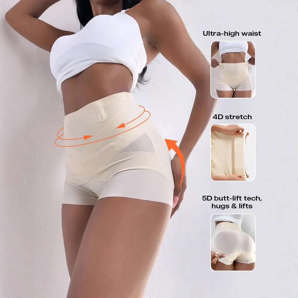 سراويل نسائية جديدة 2025 عالية الخصر هيدروليكية متقاطعة للتحكم في البطن بدون خياطة #1