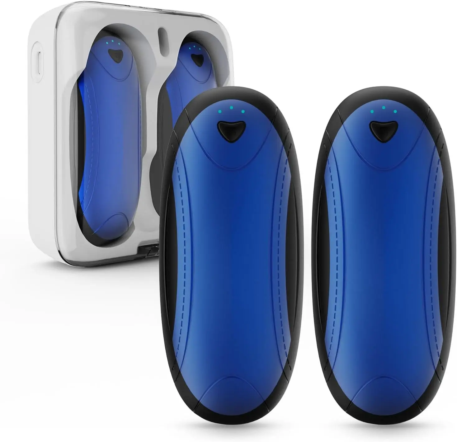 

Rechargeable Hand Warmers with 10000mAh Charging Box, Portable Heater for Outdoor Activities and Gifts