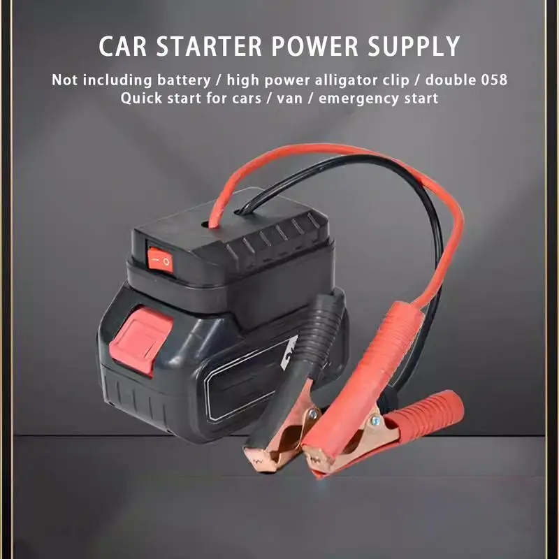 Electric Cables Starter Adapter For Makitas Portable Jump Starter Lithium Battery Car Igniter Charger For Car Battery Charging