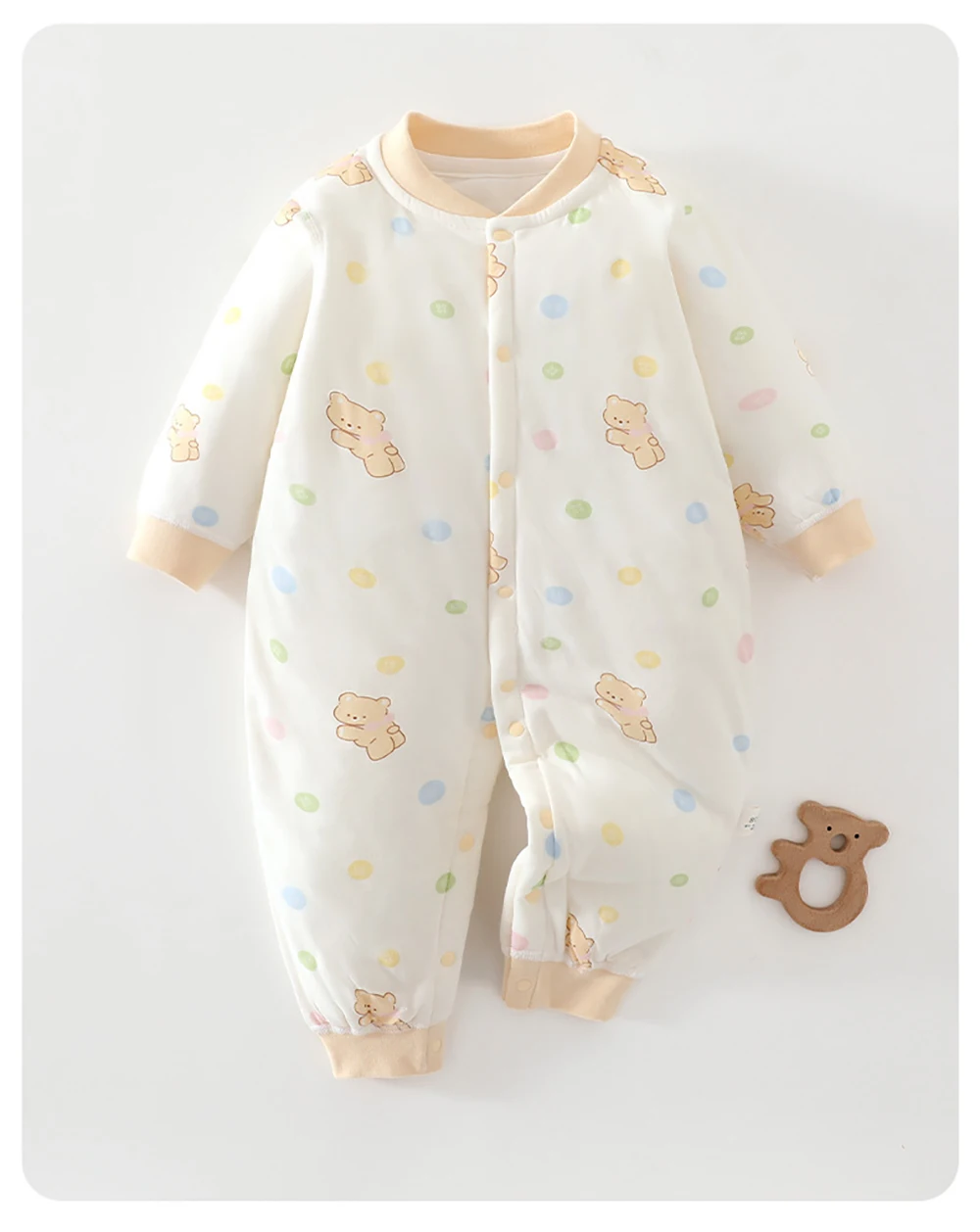 Autumn Baby Rompers 3-14M Fleece Padded Toddler Clothes Cartoon Bunny Bear Bodysuit for Newborns Infant Thicken Jumpsuit