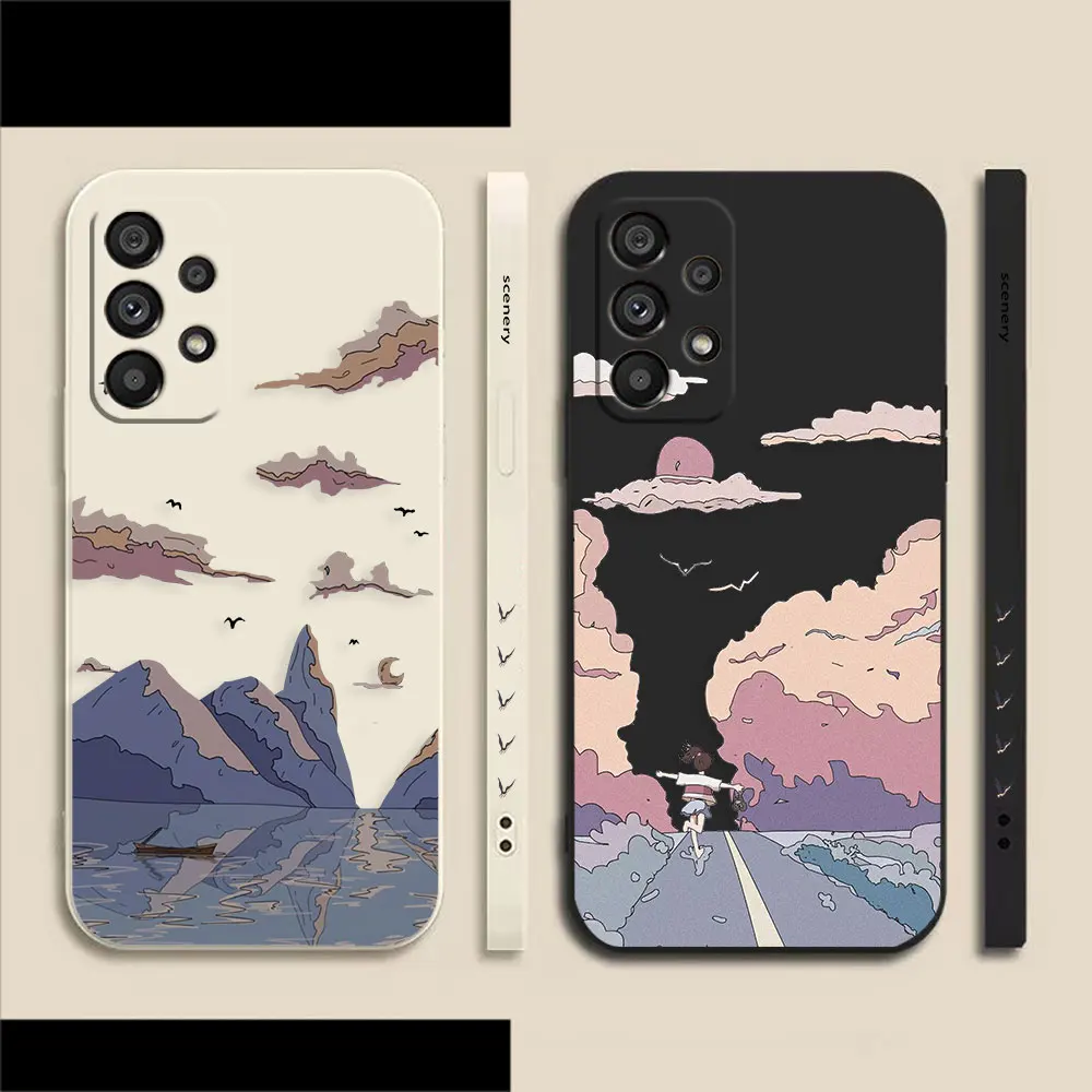 

Wild Geese Are On Fire Case For Samsung Galaxy A91 A14 A73 A72 A71 A53 A52 A51 A42 A33 A32 A23 A22 A21S A13 A12 4G 5G Funda Case