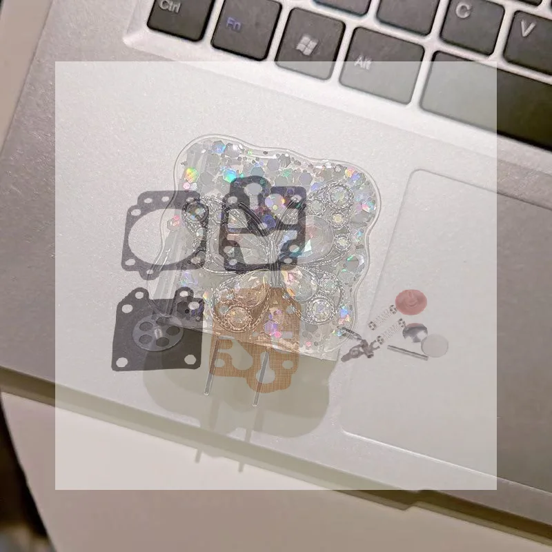 Diamond Butterfly Charging Cord Protector 5Pcs Anti-fracture USB Data Line Winder for Mobile Phone Travel Accessories
