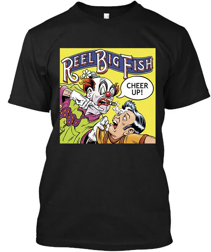 NWT Reel Big Fish Cheer Up! Ameran Rock Band Mus Al Logo T-Shirt S-4XL