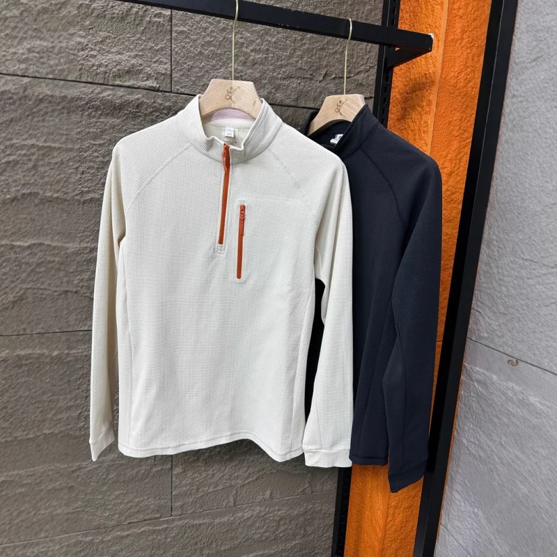 

Мужская толстовка оригинального дизайна, осень 2025, из ткани «елочка» с эффектом быстрого высыхания, дышащая, для активного отдыха, на молнии, полиэстер...