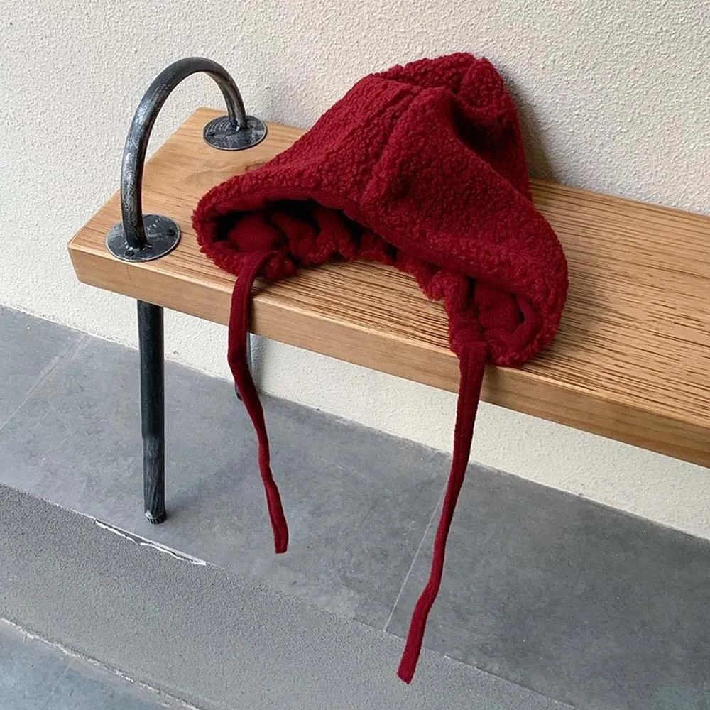 شخصية رقيق السنة الجديدة قبعة حمراء بلون مكافحة البرد الشتاء أفخم قبعة قبعة دفئا سدادات حماية الأذن قبعة الهدايا