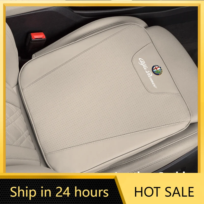 

Car Stickers Car Seat Cushion Seat Covers For Alfa Romeo 4C 159 Spider Giulia Giulietta 156 Leather Height Increasing Seat Pad C