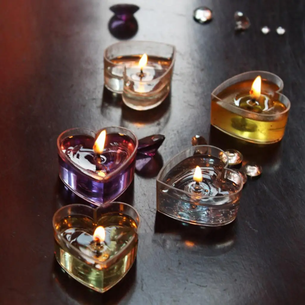 Clear Plastic Tealight Cups Heart Molds Candle Accessories for DIY Fragrant Candles and Gifts