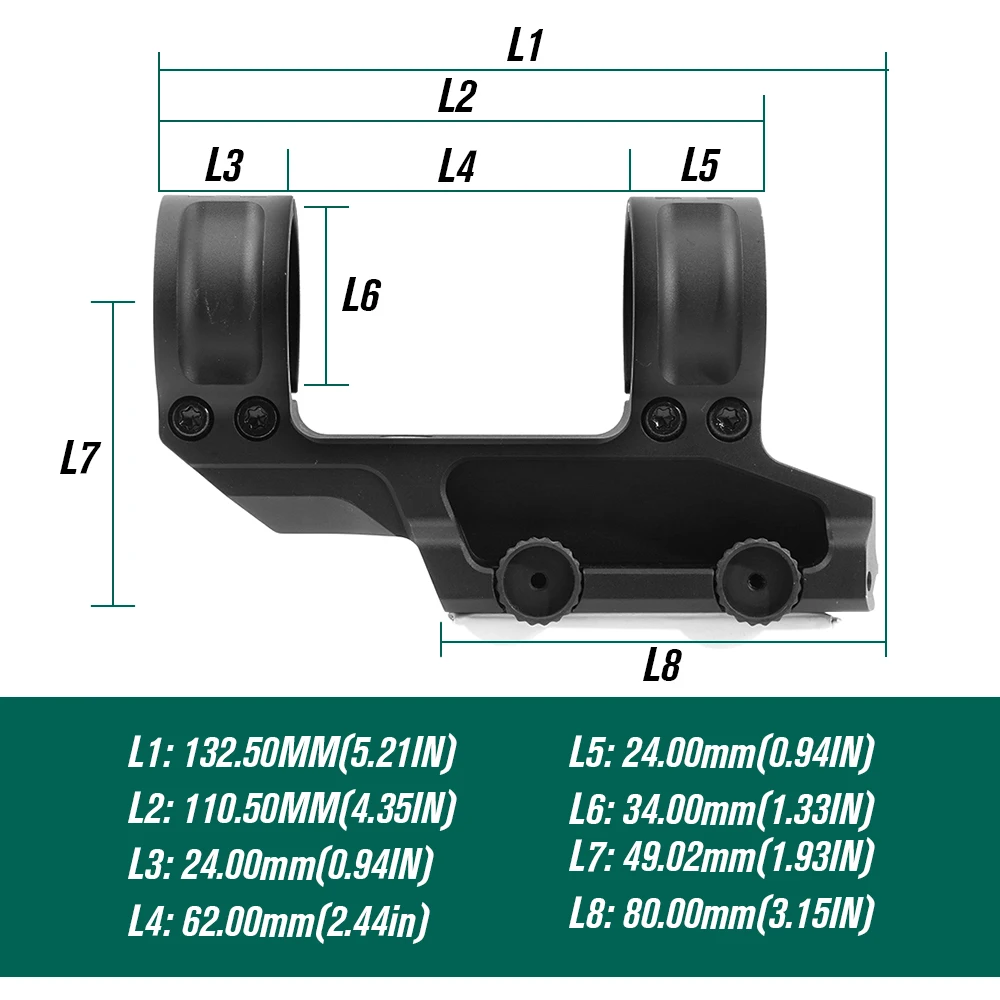 34mm Ring Size LEAP QD Scope Mount 1.93