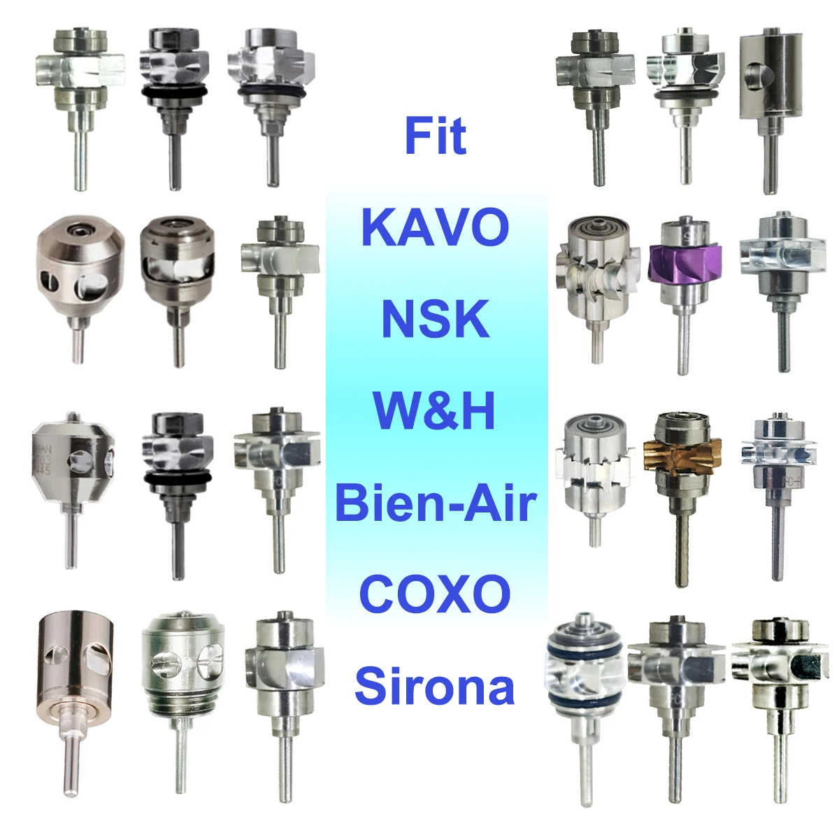 

Dental Turbine Cartridge Air Rotor High Speed Turbine Cartridge Fit NSK KAVO W&H COXO Bien-Air Sirona Dental Accessories