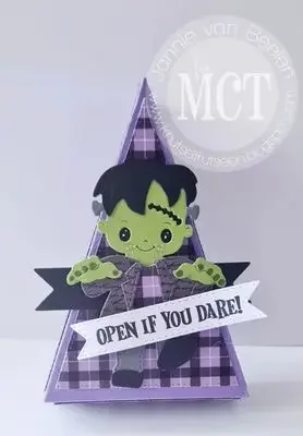 Halloween Collection Cute Frankie Fairy Witch Pumpkin Bat Ghost Triangle Treat Box Spider Web Metal Cutting Dies Card 2024 New