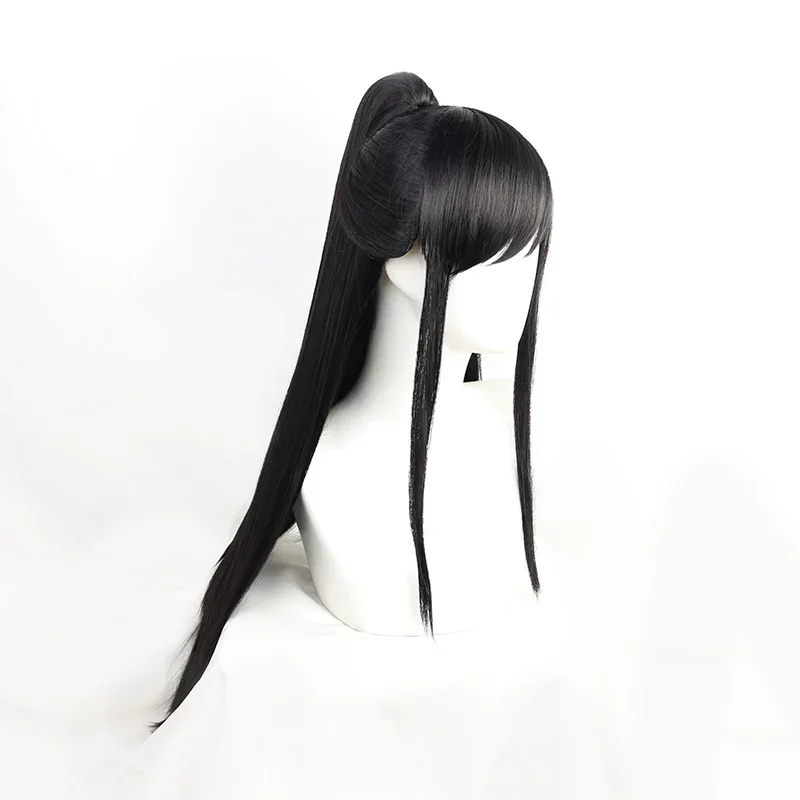 Anime Tian Guan Ci Fu Qi Rong Long Black Straight Cosplay Wig Heaven Official's Blessing Synthetic Hair Halloween Carnival