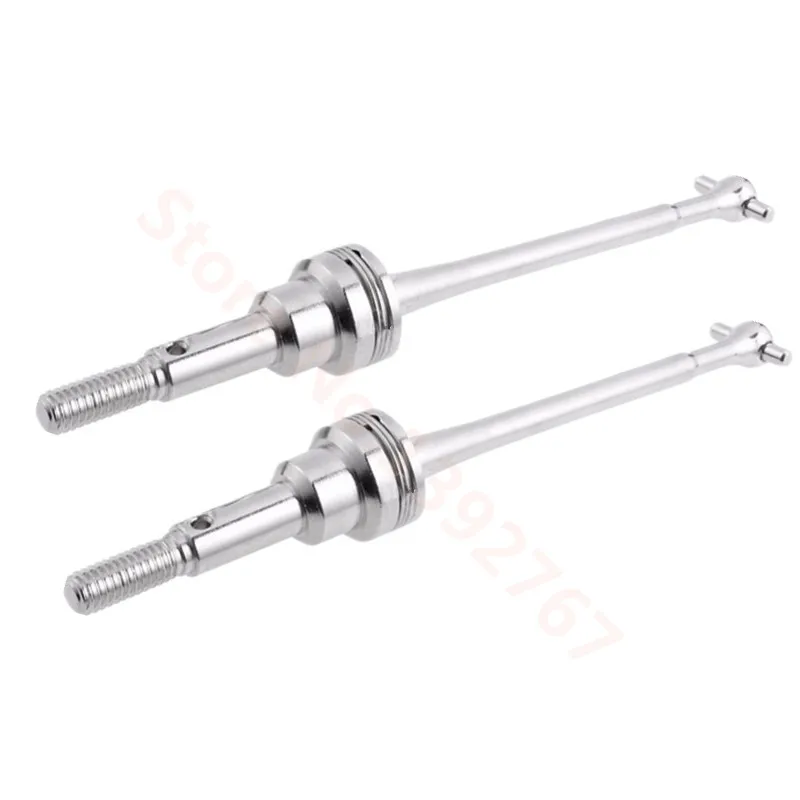 2pcs 철강 금속 전면 드라이브 샤프트 CVD 0090 WLtoys 12428 12423 1/12 RC 자동차 크롤러 짧은 코스 트럭 업그레이드 부품