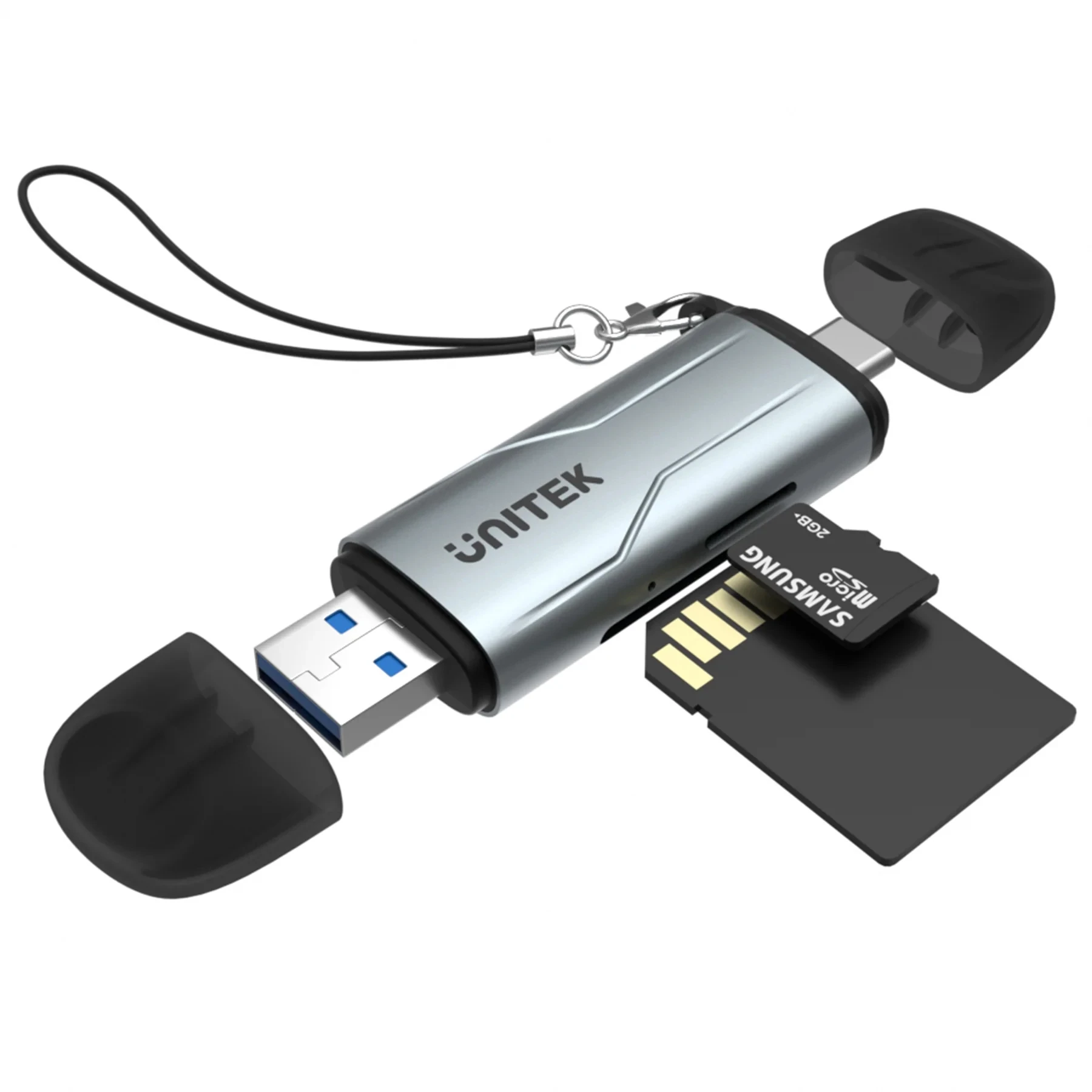 

Кардридер Unitek с USB 3,0 и USB C на MicroSD MicroSDHC MicroSDXC SDHC SD TF