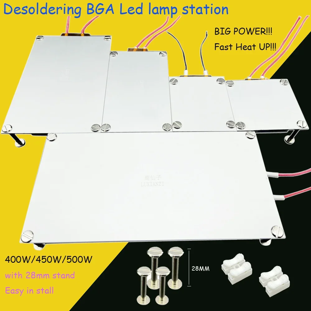 Desoldering bga lâmpada led grânulo estação desoldering febre placa estação de pré-aquecimento tira lcd chip reparação termostato placa aquecimento