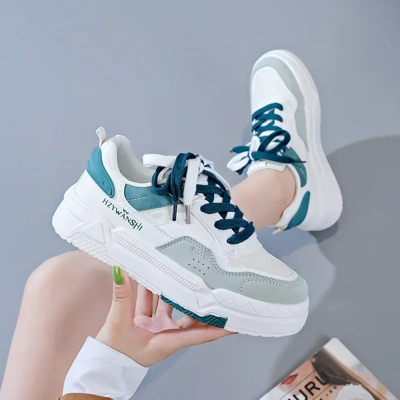 Chunky White Platform Sneakers Women Luxury Designer Brand High Quality Shoes for Women Hightop Sneakers Winter Sports Ladies