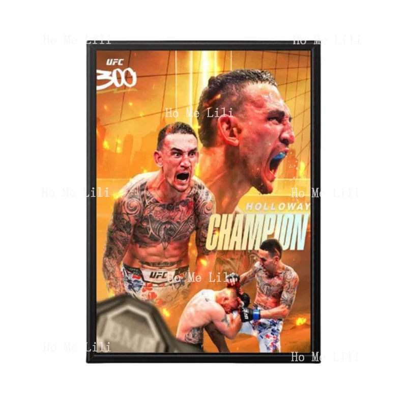 Max Holloway Poster Wall Art Boxing Poster Fighter Sports Poster Motivational Poster