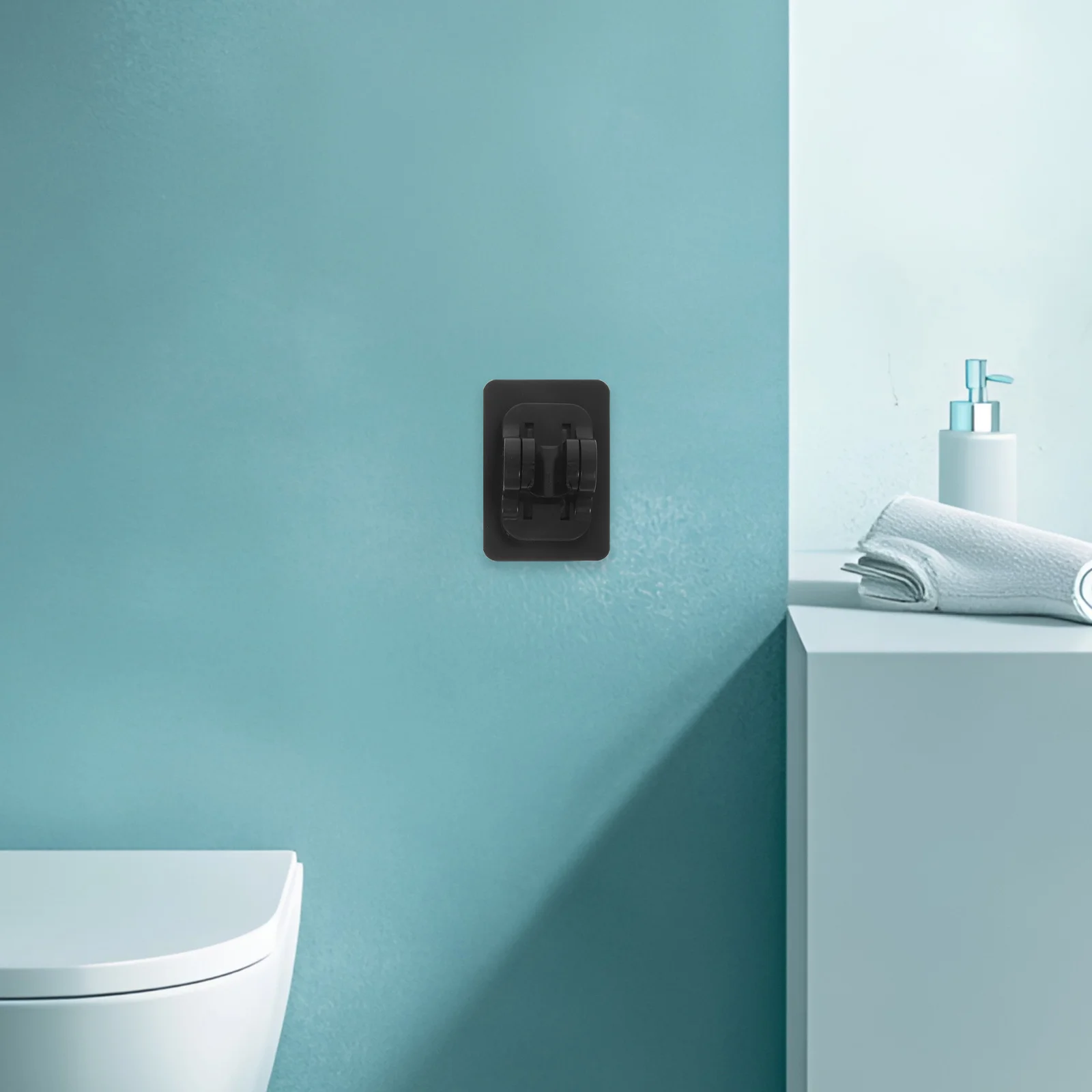 

2Pcs No Drill Shower Head Holder Bracket Adjustable Wall Mounted Bathroom Accessory Secure Support Space Saving Stylish