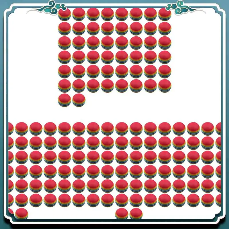 

Надежные 150 шт. тренировочные пособия для гольфа, тренировочные губчатые пенопластовые радужные шарики для тренировок в помещении