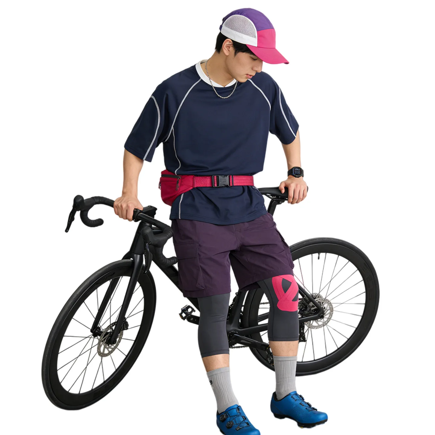 

Мужская спортивная футболка в американском стиле, охлаждающая, быстросохнущая, с защитой от катышков, V-образный вырез, цветные блоки, для повседневной носки