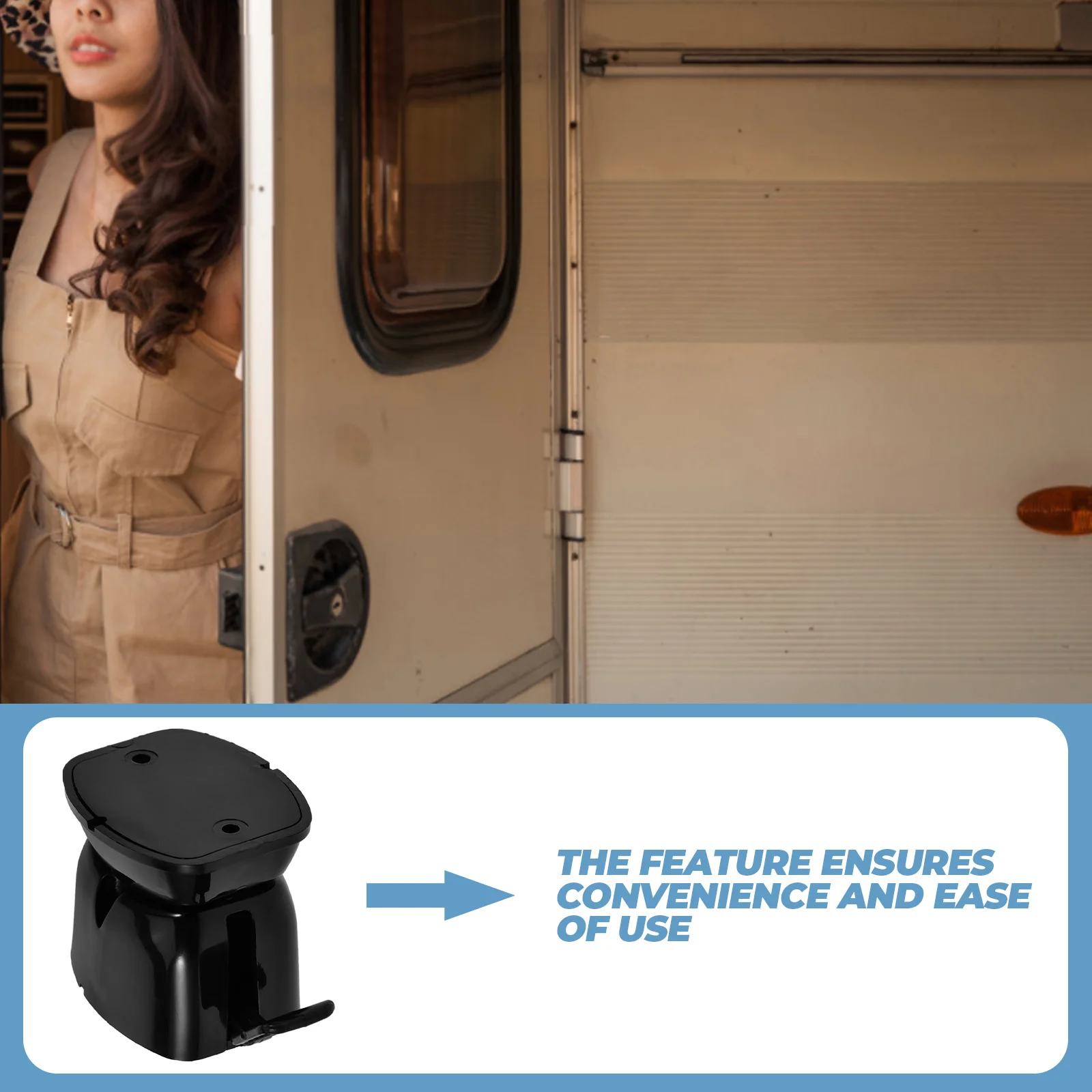 

1 set Door Hook Durable Secure Catch Latch Hasp Nylon Cargo Keeper Trailer Door Holder Exterior
