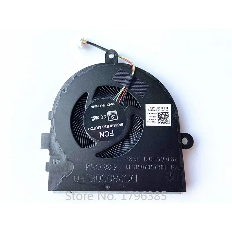 Оригинальный вентилятор для ноутбука Dell Insprion 3480 3481 5493 Latitude 3490, вентилятор 0WYGK2 DFS 1507057 Процессор R0T FK5F