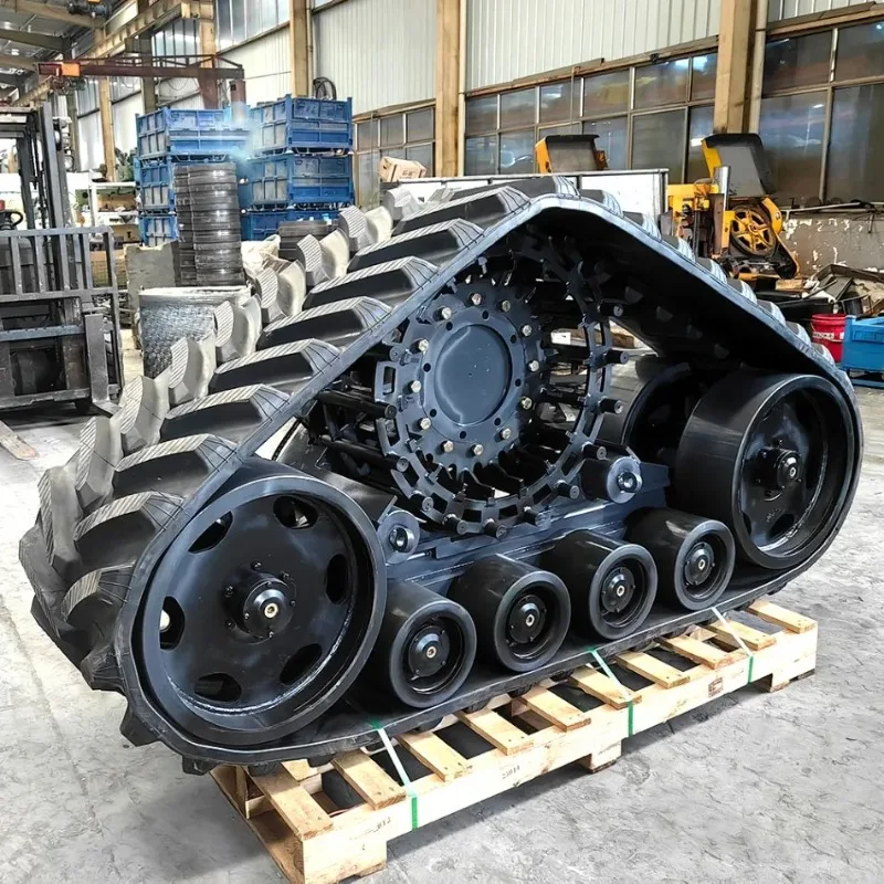 Freeshipping Harvester Rubber Track Conversion System Tractor Triangle Systems For Construction Machinery