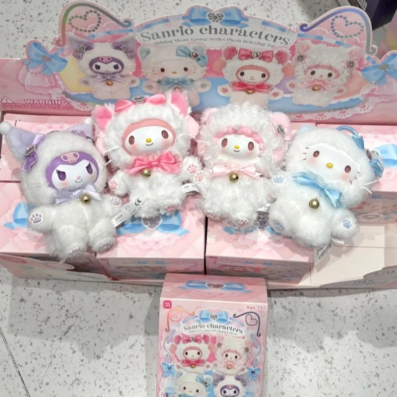 

Genuine Sanrio Twinkle Meow Meow Group Series Blind Box Vinyl Plush Pendant Cute Dolls Mystery Box Figure Birthday Gift Toys