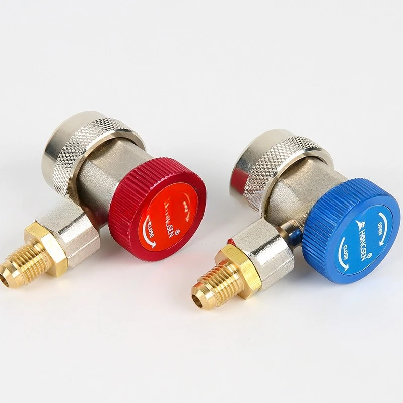 Adjustable R134A Refrigerant Charging Tool For Air Conditioner Quick Connect Coupler Fitting Adapter HVAC Cooling System