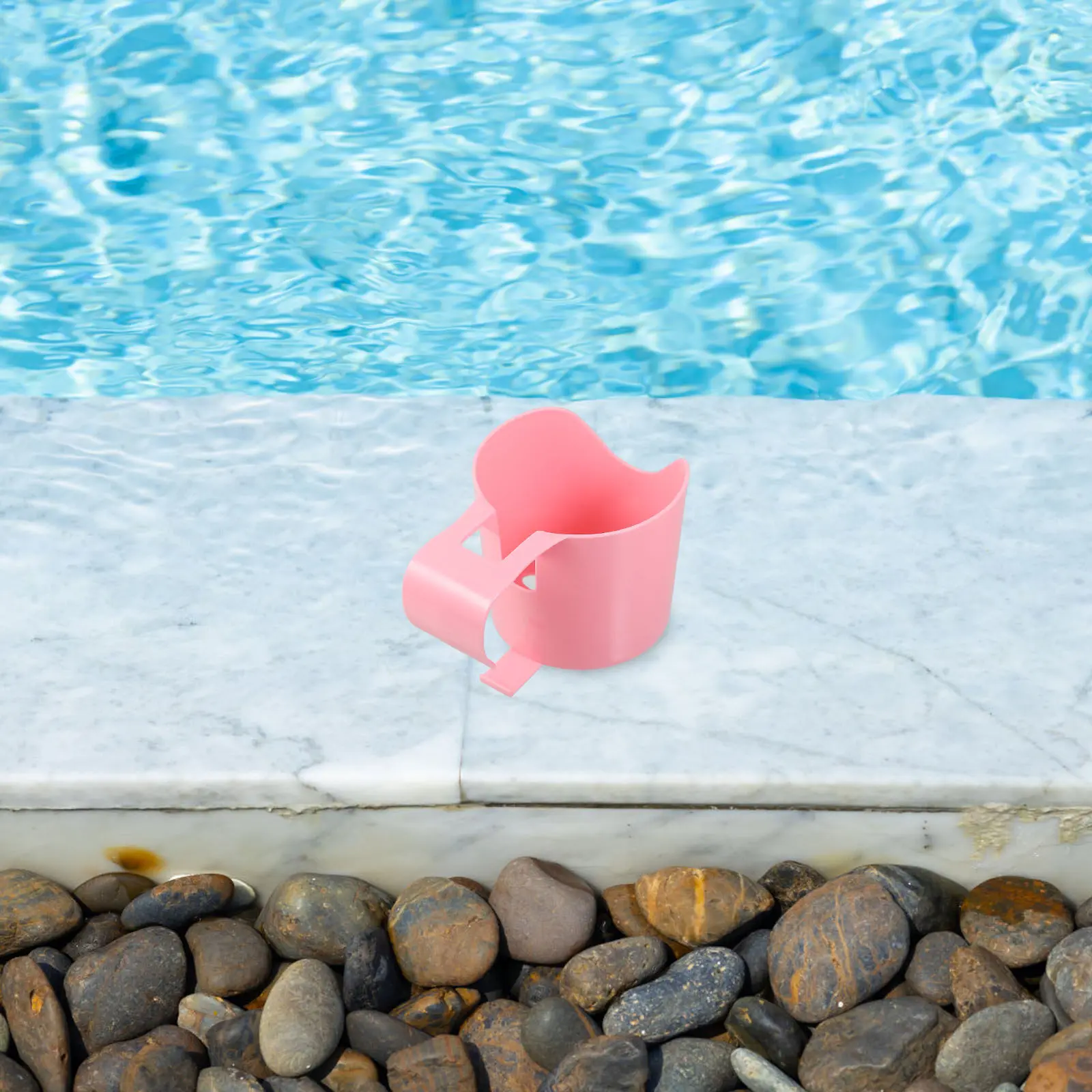 

2Pcs Pool Side Drink Holder for Above Ground Pool PP Plastic Cup Holder Multi-Functional Beverage Rack for Beer Soda Wine Coffee