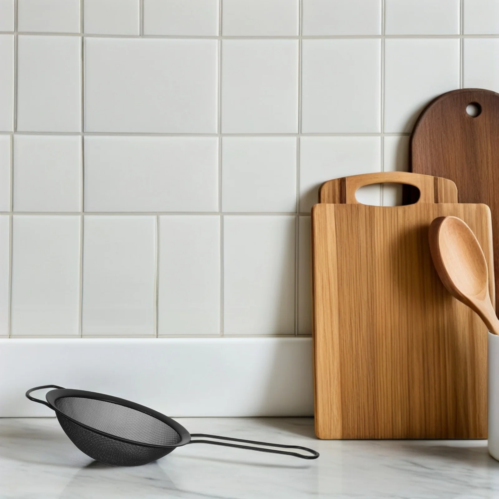 

Stainless Steel Strainer Kitchen Gadget Mesh Sieve Filter Slotted Spoon Food Cooking Utensils Home Gadgets Lightweight