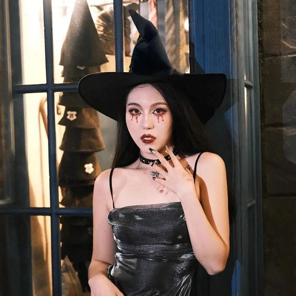 Festival Decoration Party Halloween Sorcerer Hat Portable Vintage Magic Academy Cap Masquerade Cap